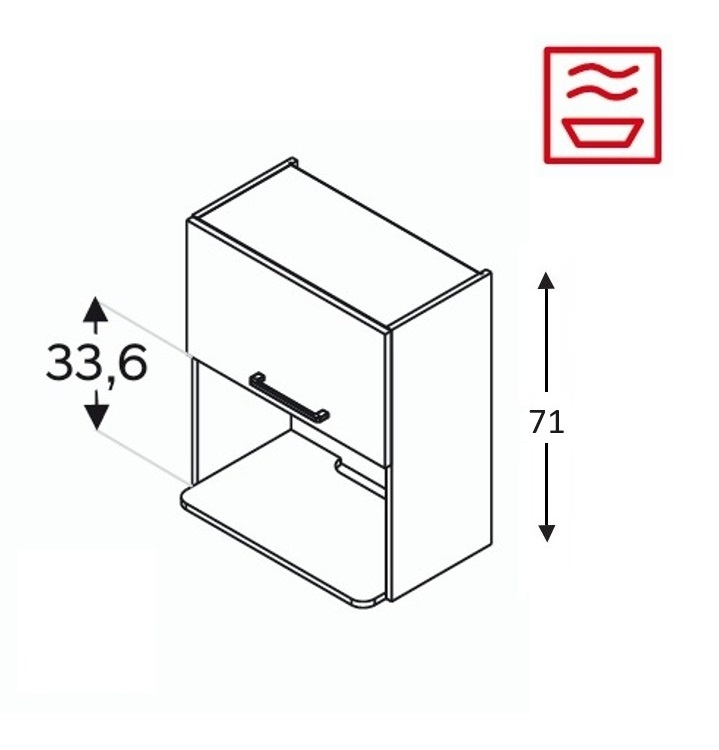 Seinakapp Kammono K2 BWOM60/71 (mikrolaineahjule)