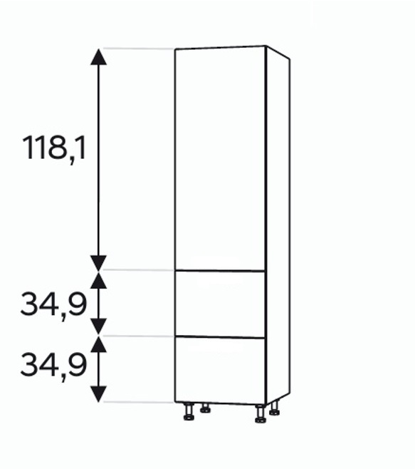 Kõrge kapp Kammono L4 SD...SS2/61 (189 cm)