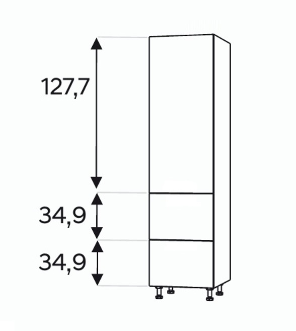 Kõrge kapp Kammono L4 SD...SS2/71 (199 cm)