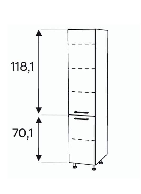 Kõrge kapp Kammono-P4 SD...D2/61