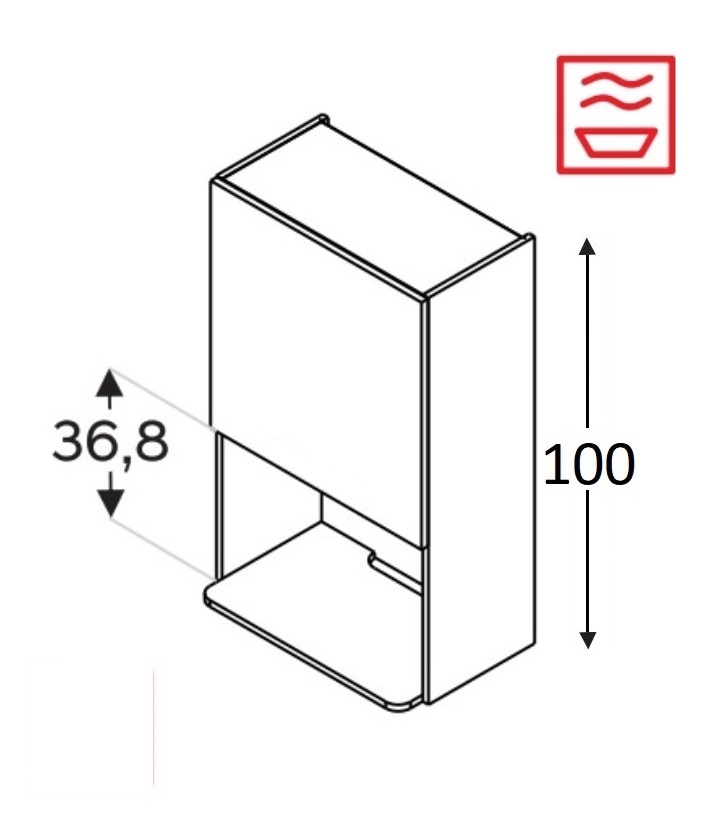 Seinakapp Kammono L4 WM60.1/100 mikrolaineahjule