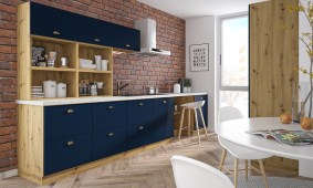 Köögimööbel Bonn (esipind: Marine Blue/korpus: Artisan)
