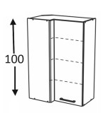 Nurgakapp Kammono K2 BWRP70*45/100 (sügav) uks avaneb vasakule