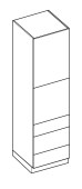 Kõrge kapp Campari SPM 6/3 (203,7)