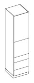 Kõrge kapp Campari SPM 6/3 (225,7)