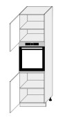 Kõrge kapp D14/RU/2D (60/207/56,5)