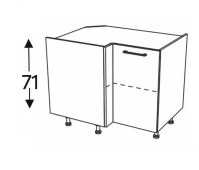 Nurgakapp Kammono M4 DRP100x70 (uks avaneb vasakule)
