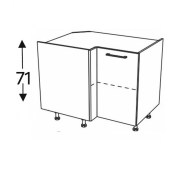 Nurgakapp Kammono M4 DRP90x70 (uks avaneb vasakule)