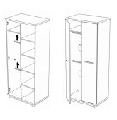 Riidekapp Ines IN-09 joonis