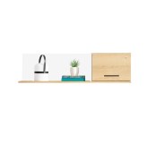 Seinariiul Madison MD12 (valge lux/tamm)