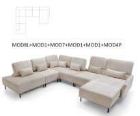 Nurgadiivan Modulo 4L, vasakpoolne