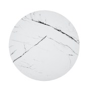 Diivanilaud  Nubira, valge marmor/must