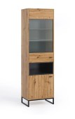 Vitriinkapp Olier OL-13 (tamm artisan/must)