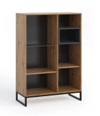 Vitriinkapp Olier OL-14 seest (tamm artisan/must)