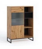 Vitriinkapp Olier OL-14 (tamm artisan/must)
