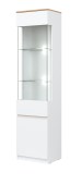 Vitriinkapp Remi RM07, valge/tamm evoke