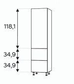 Kõrge kapp Kammono L4 SD...SS2/61 (189 cm)