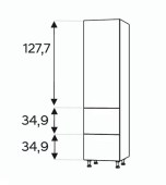 Kõrge kapp Kammono L4 SD...SS2/71 (199 cm)