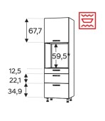 Kõrge kapp Kammono KC4 SDP60SS3/71