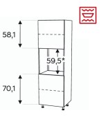 Kõrge kapp Kammono L4 SDP60/61 (189 cm)