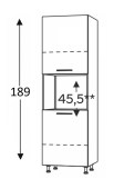 Kõrge kapp Kammono M4 SDPK60 (189 cm)