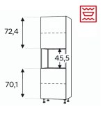 Kõrge kapp Kammono L4 SDPK60/61 (189 cm)