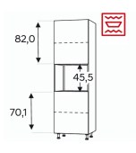 Kõrge kapp Kammono L4 SDPK60/71 (199 cm)