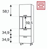 Kõrge kapp Kammono KC4 SDP60SS2/61