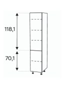 Kõrge kapp Kammono L4 SD...D2/61 (189 cm)
