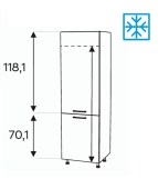 Kõrge kapp Kammono-P4 SL60/61 (189 cm)