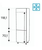 Kõrge kapp Kammono L4 SL60/61 (189 cm)