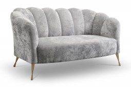 Sofa Adria (hall - Eureka 2132/jalad kuldsed)