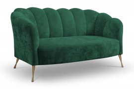 Sofa Adria (roheline - Eureka 2121/jalad kuldsed)