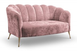 Sofa Adria (roosa - Eureka 2142/jalad kuldsed)