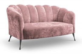 Sofa Adria (roosa - Eureka 2142/jalad mustad)