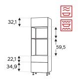 Kõrge kapp Kammono L4 SPM60SS2/61 (189 cm)
