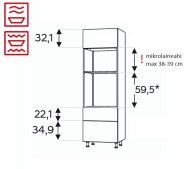 Kõrge kapp Kammono L4 SPM60ST2/61 (189 cm)