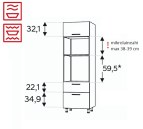 Kõrge kapp Kammono F SPM60SS2 (189 cm)