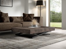 Pikendatav ja kõrgendatav laud Sanna U, F187 ST9 Dark Grey Chicago Concrete