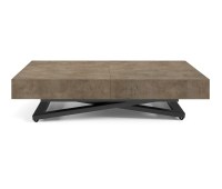 Pikendatav ja kõrgendatav laud Sanna U, F187 ST9 Dark Grey Chicago Concrete