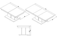 Pikendatav diivanilaud Snobi SB13