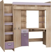 Narivoodi komplekt Antresola (vasak, tamm sonoma hele/lavendel/violet)