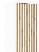 Riidekapp Bali Lux D3, valge/tamm wotan