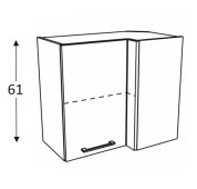 Nurgakapp Kammono K2 BWRP70*45/61 (sügav) uks avaneb paremale