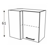 Nurgakapp Kammono K2 BWRP70*45/61 (sügav) uks avaneb vasakule