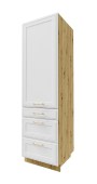 Kõrge kapp Signum D14DP-3M/R/A (white/artisan)