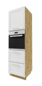 Kõrge kapp Signum D14 RU/2M/R/A 356 (white/artisan)