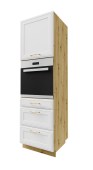 Kõrge kapp Signum D14 RU/3 M/R/A (white/artisan)
