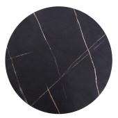 Diivanilaud Antica (ø 80 cm) must marmor