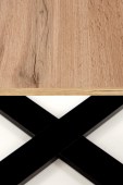 Diivanilaud Cross, tamm wotan/must